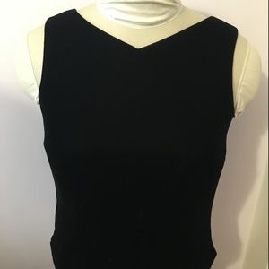 Vintage Talbots Black Velvet V-Neck Buttons 4